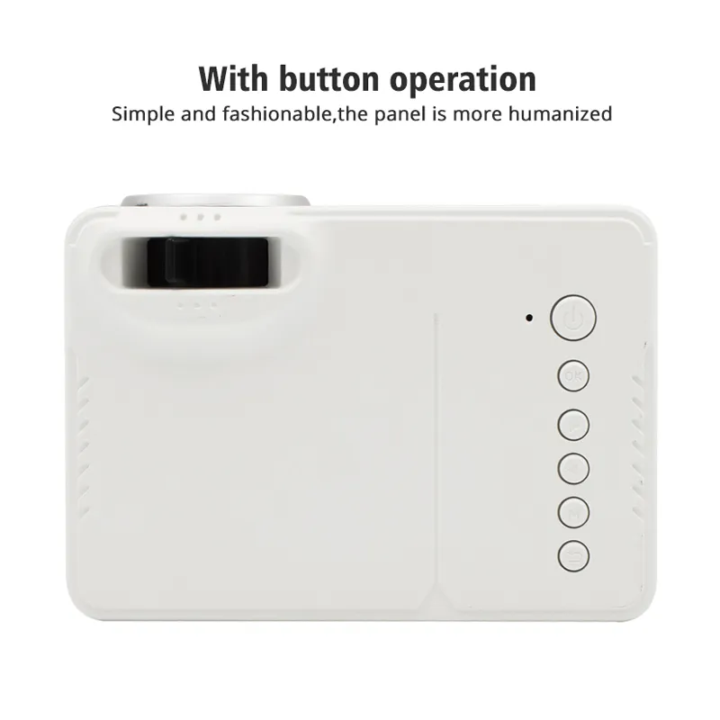 RD814ミニプロジェクターLCD LEDポータブルポケットプロジェクターRD