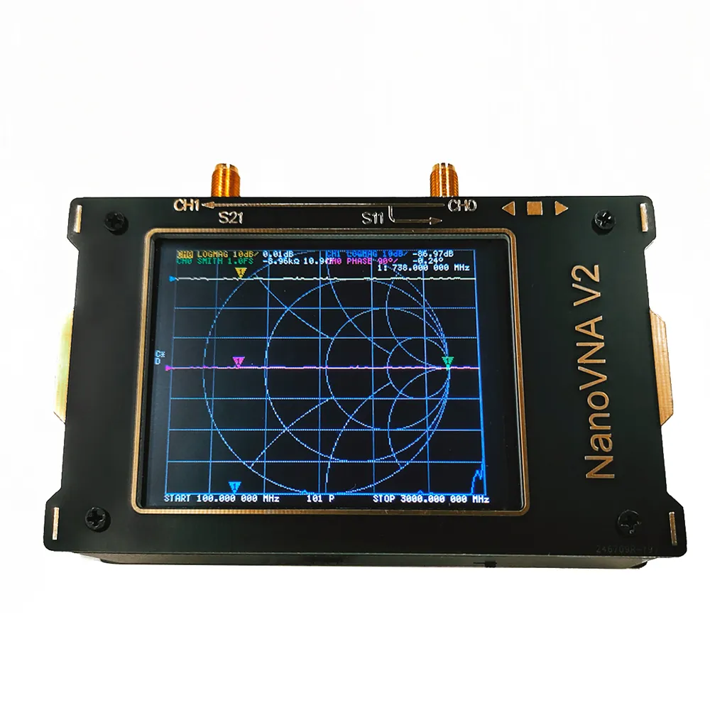 Freeshipping Nanovna-F v2 4.3 tum IPS LCD-skärm Vektor Nätverksanalysator S-A-A-2 antennanalysator Kortvåg HF VHF UHF