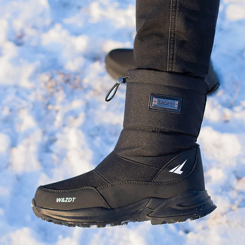 Echtes Lammfell Winterstiefel Herren Wasserdicht GefÃ¼ttert