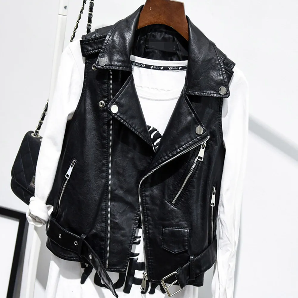 Ladys rosetic leather coat hotsell