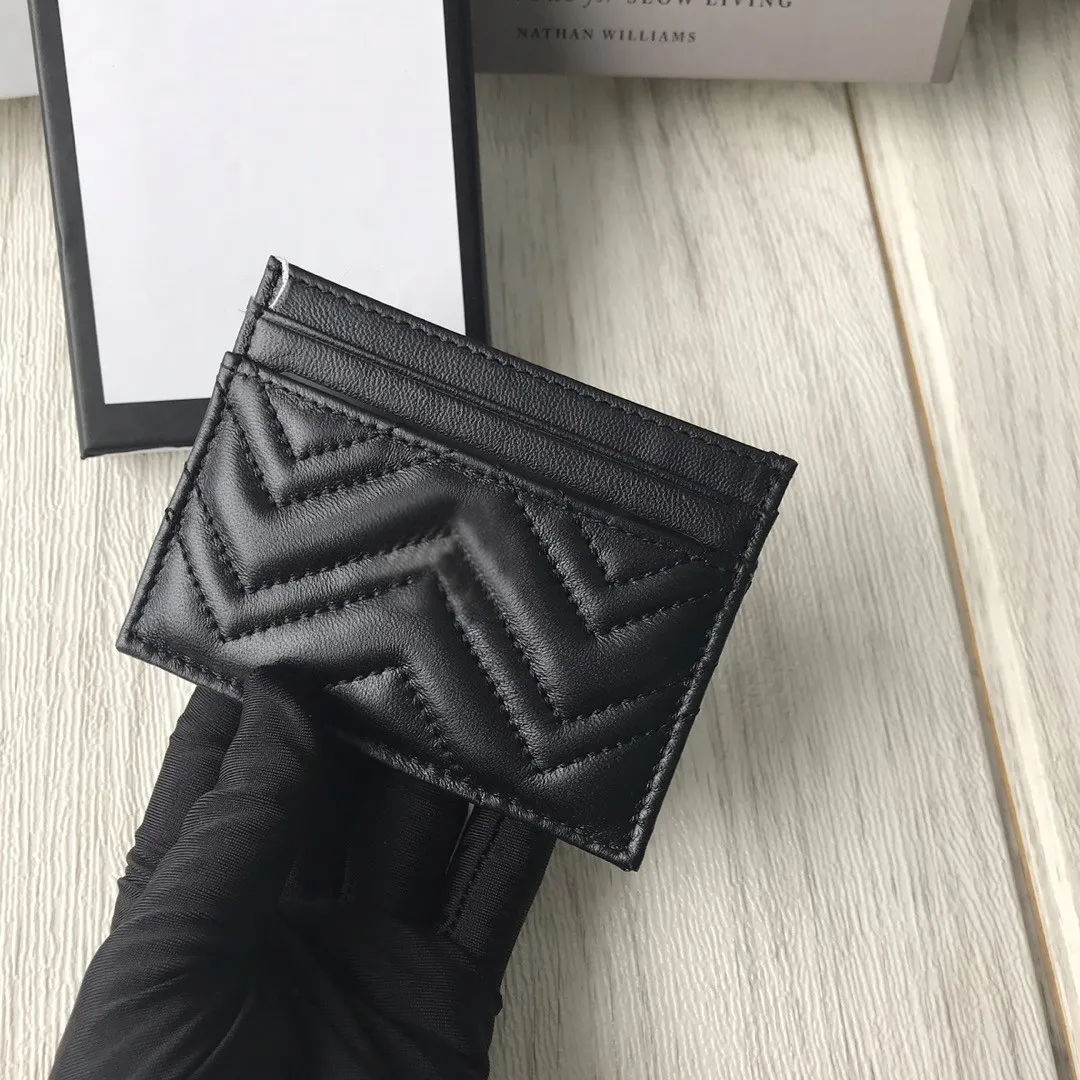 2021 famous cardholder women G card holders designer leather canvas luxury printing retro wallet Mini Bank Card bag Card holders zero wallet wholesale