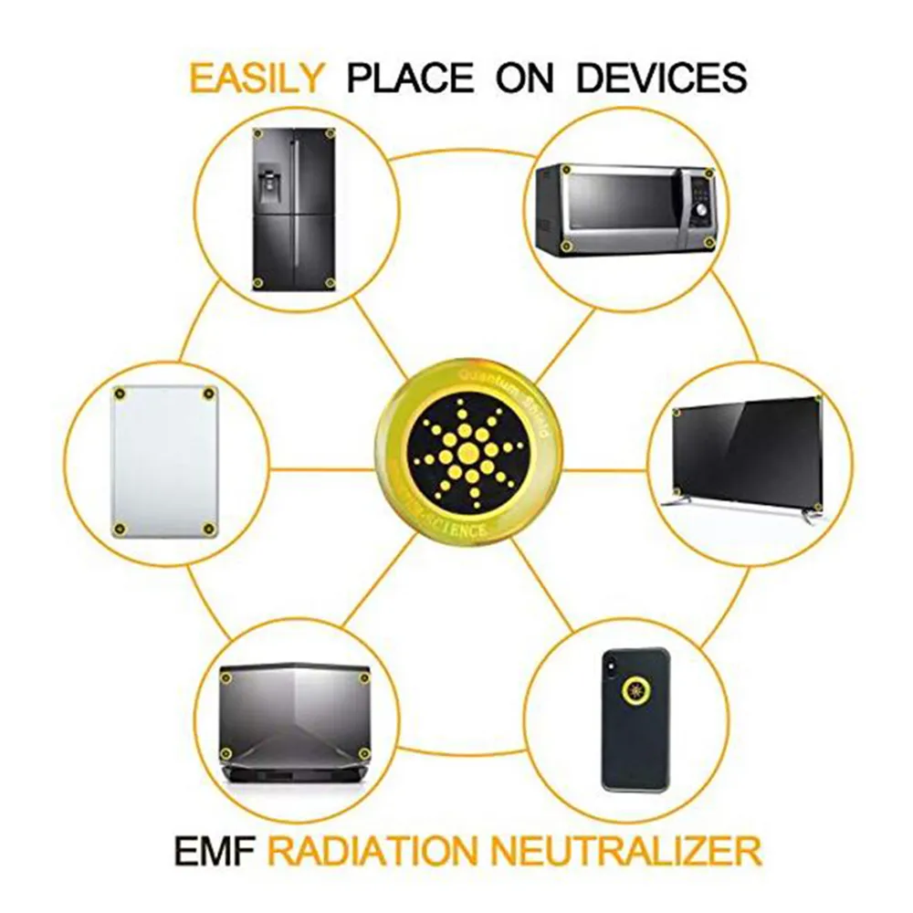 Quantum Shield Anti Radiationステッカー保護American Technology Cell Phone Anti EMF EMR Protection Box Pack SET9531122