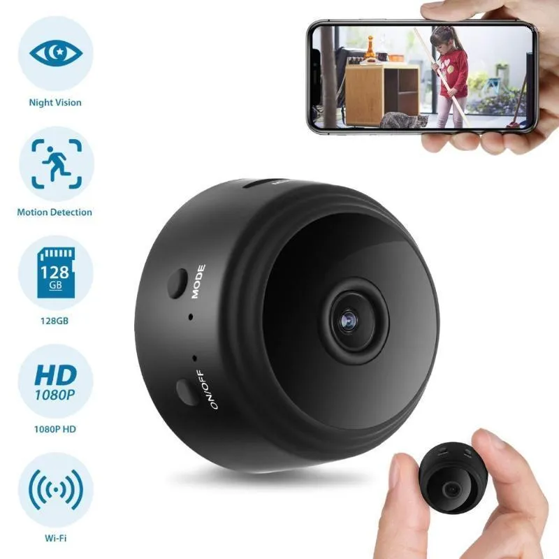 카메라 A9 1080P 와이파이 스마트 무선 캠코더 홈 보안 P2P 카메라 야간 투시경 비디오 마이크로 소형 캠 움직임 탐지 1