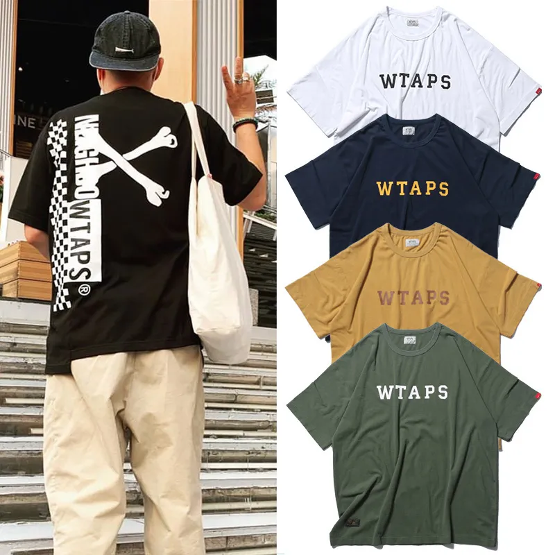 WTAPS T-Shirt Harajuku büyük boy tişört giyim kadın erkekler giyim tişörtleri estetik grafik punk hip hop yaz üst tee x253u