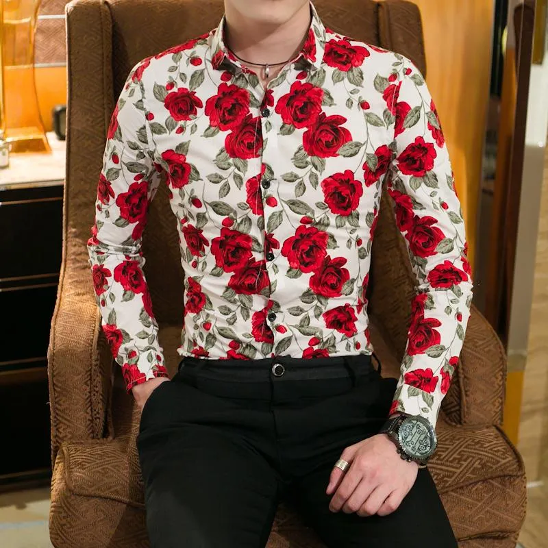 Red shop shirt printed