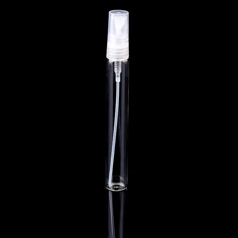 2021 3ml 5ml 10ml Mini Clear Glass Essential Oil Perfume Bottle Spray Atomizer Portable Travel Cosmetic Container Tom Parfymflaskor