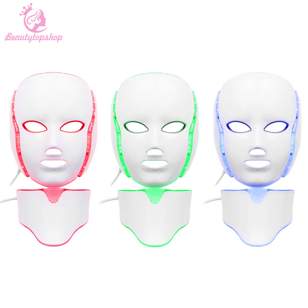 7 Colors Lights Mask Face Care Led Light Therapy Led Photon Facial PDT Skin Rejuvenation Beauty