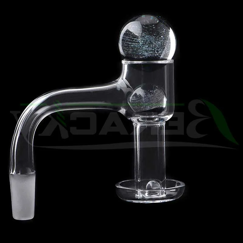 DHL !!! Beracky volledige las roken afgeschuinde rand terp slurpers quartz banger met glazen marmer parels 20mmod nagels voor waterleidingen DAB Rigs