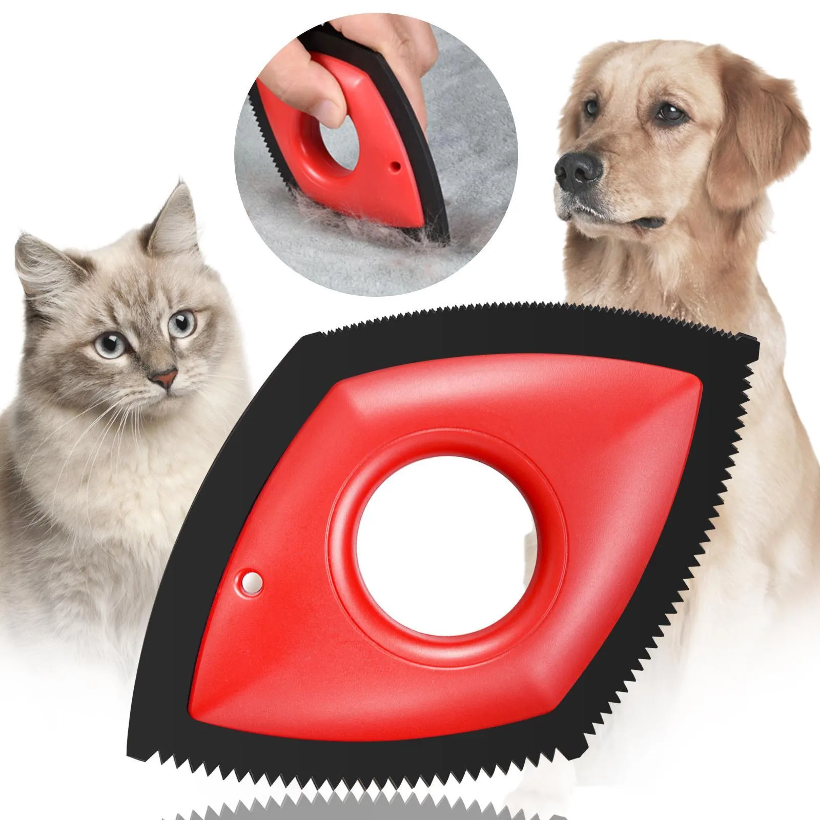 Professional Mini Pet Hair Detailer Dog Cat Remover Brush for Cleaning Carpets, Sofas, Home Furnishings and Car Interiors