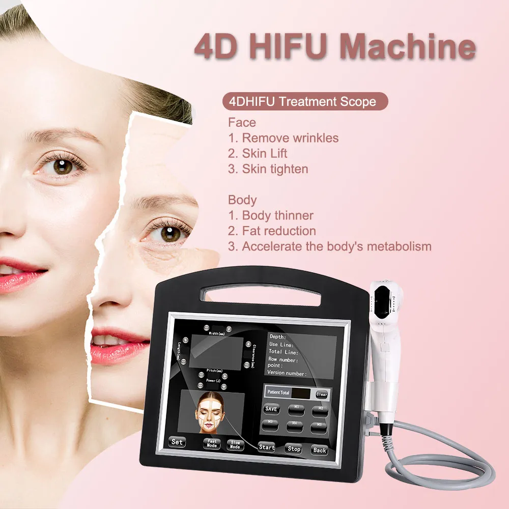 Wielofunkcyjny sprzęt kosmetyczny Cena fabryczna VMAX 20000 strzały 4D HIFU AntSordrknąć Fizjoterapii Maszyna Ultrasound Podnoszenie skóry Dokręcanie do sprzedaży