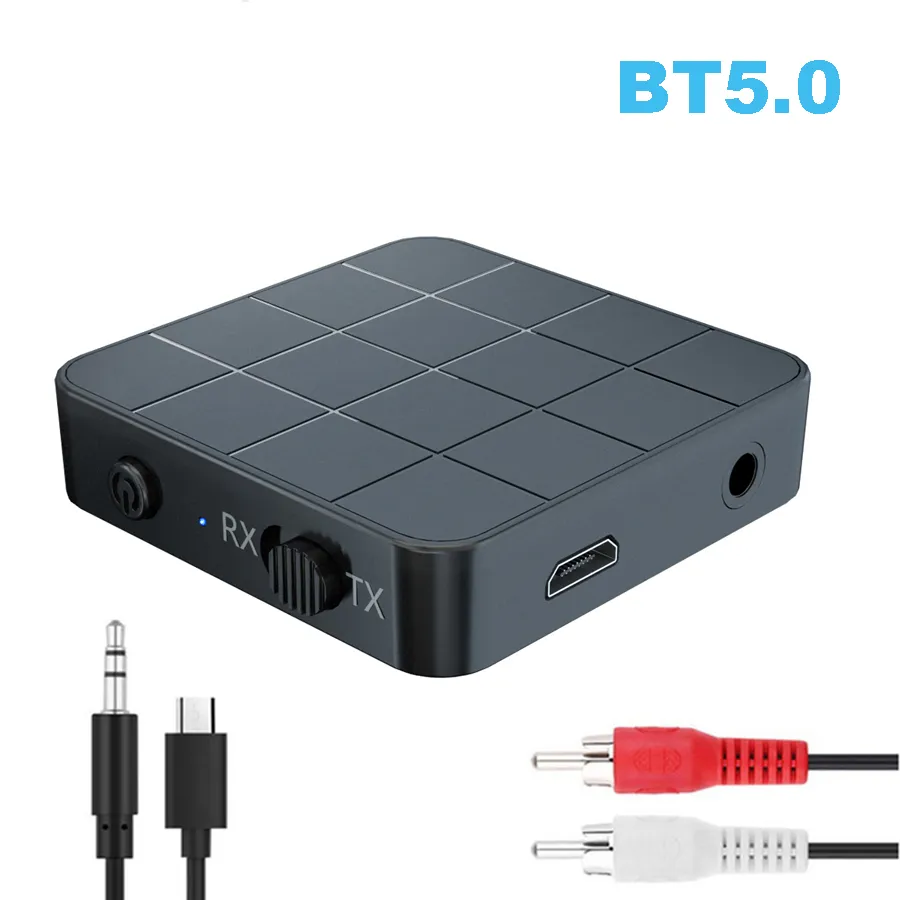 2-in-1 Bluetooth 5.1 Transmitter & Receiver Wireless Adapter For Home Stereo, TV, Speakers