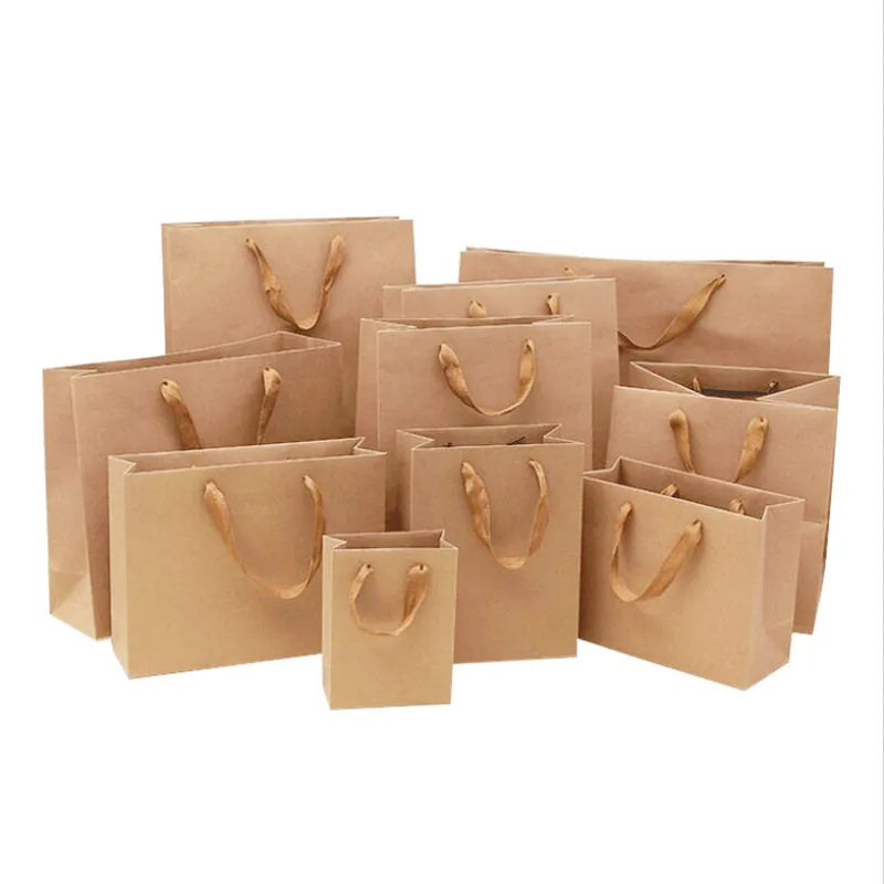 Kraft Paper Gift Bags With Handle Wholesale & Custom Bag