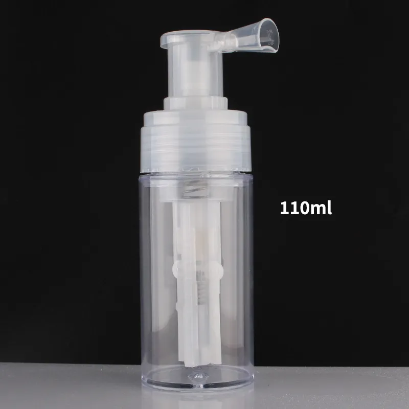 110 ml pulver spray flaska hårfiber applikator transparent pulver dispenser för frisör salong hårstyling leveranser