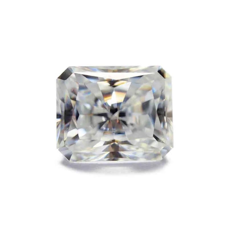 100% Oryginalne luźne kamienie Moissanite Kamień Radiant Cut 2CT 6 * 8mm D Kolor VVS1 Viennois Biżuteria Kamienie Pass Diament Tester Gem