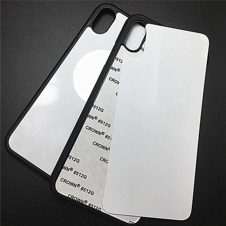 Custodie per il telefono Trasferimento di calore Blank 2D Caso di sublimazione TPU + PC Cover per iPhone 12 Mini 11 PRO 7 8 8Plus X XR XS max con alluminio