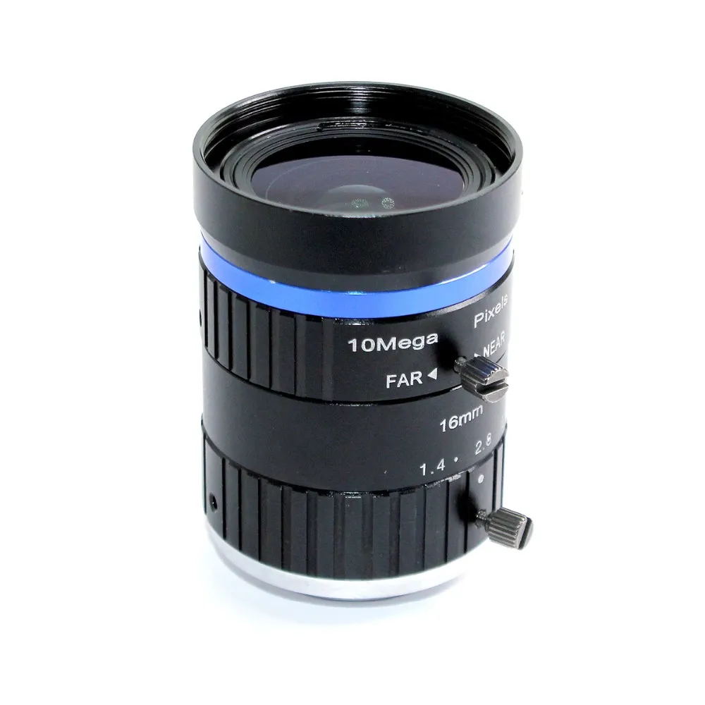 10MP 1" 16mm C Mount Lens Professional Low Distortion F1.4-F1.6 CCTV Lens Industrial Machine Vision For HD Camera