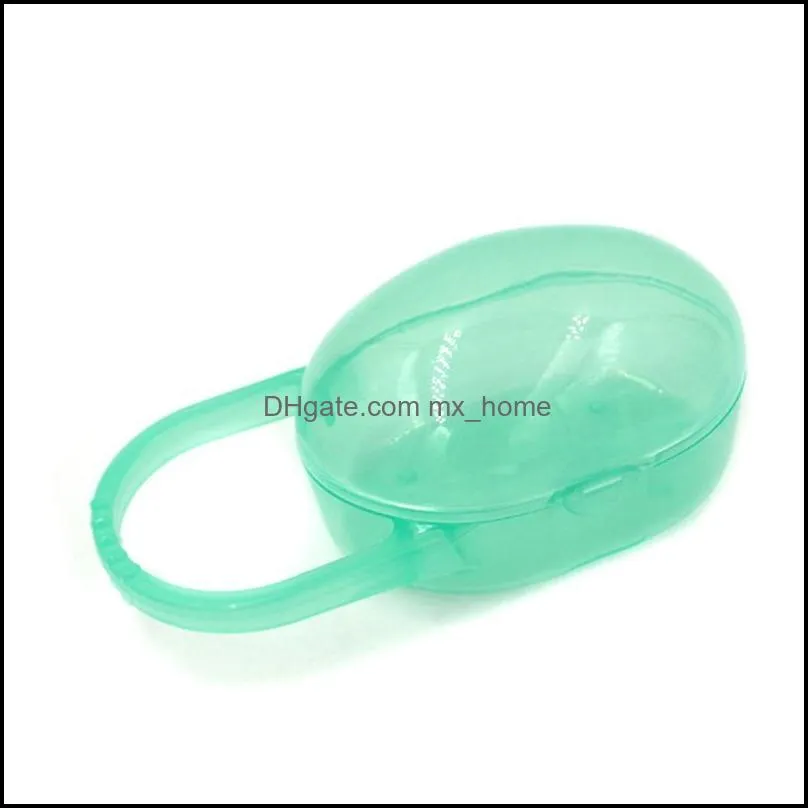 Baby Solid Pacifier Box Soother Container Holder Infant Storage Box Travel Storage Case Safe Holder Pacifier PP Dummy Box