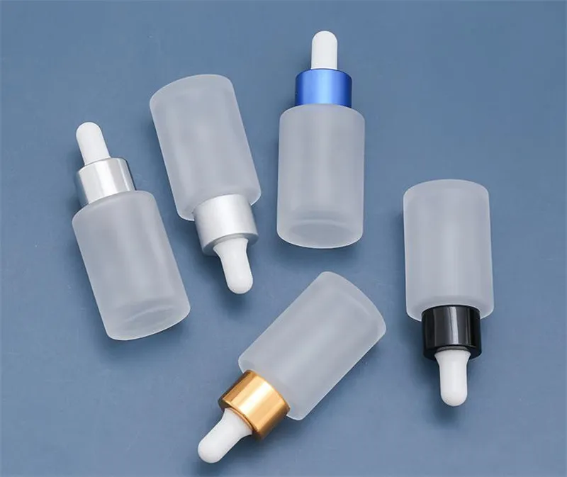 30ml Dropper Bottle Small Empty Glass for Oil Eye Dropper Bottles Refillable Bottle with Metal Screw Mouth