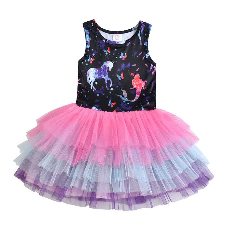 Dxton Girls Summer Dress Butterfly Princess Clothes For Party Bow Tutu Kids Dresses Cartoon Children Costumes Sequin Girls Dress (81)