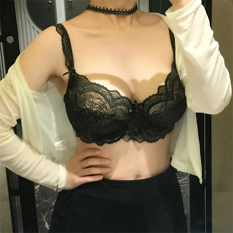 Super Thin And Sponge Free Transparent Lace Push Up Bra With Small Breasts  LJ201211 By Shanonvmeiwu From Cong00, $14.24