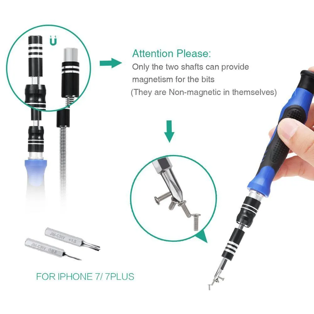 Kit de Tournevis de Précision, 60 en 1 Set Tournevis Magnétique