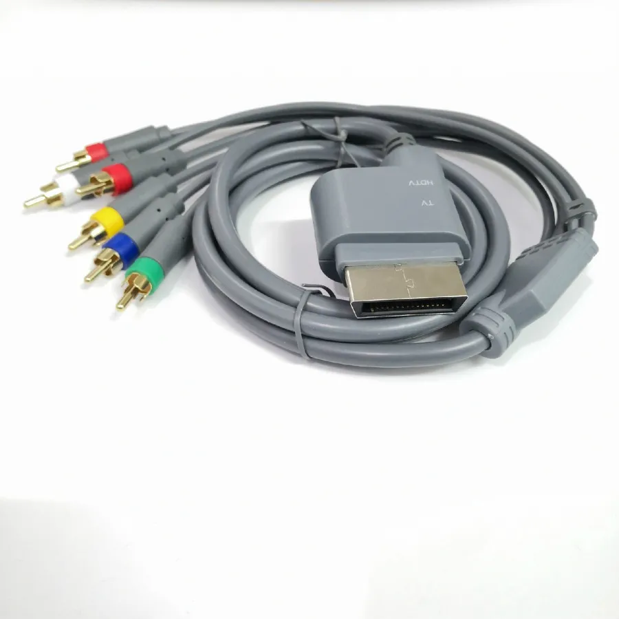 180 سم HD COMPONENT COMPONIT AUDIO VIDEO AV CABLE COLL LEAD لـ Microsoft Xbox 360 Console