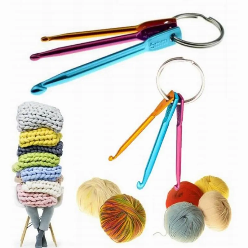 3/4/5MM Keychain Julia Roberts Hooks DIY Multicolor Crafts Knitting Needles  Mini Aluminum Crochet Julia Roberts Hook From Lome1210, $0.69