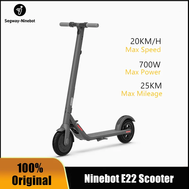 Neuer Original Ninebot E22 Kickscooter faltbarer intelligenter Elektroroller 20 km/h faltbarer Tretroller Hoverboard Long Skate Board