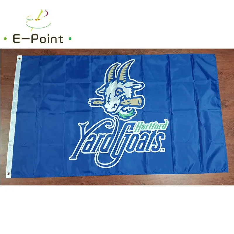 MiLB Hartford Yard Goats Flag 3 * 5ft (90cm * 150cm) 폴리 에스테르 배너 장식 플라잉 홈 가든 축제 선물