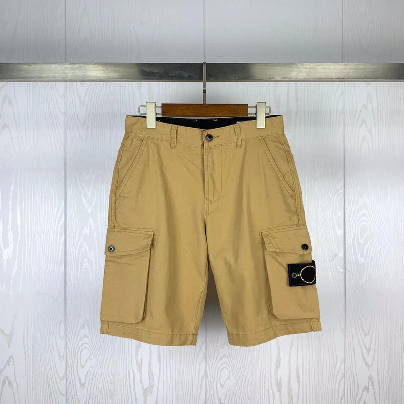 23SS printemps été Cargo Shorts hommes femmes Style militaire coton multi-poches décontracté boussole Badge broderie 042501
