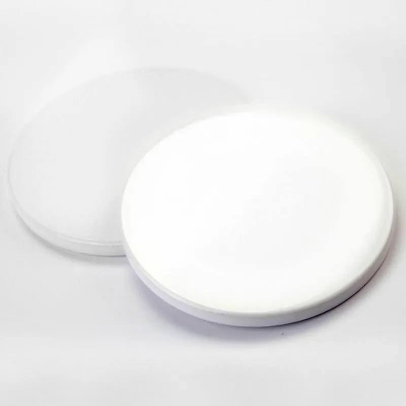 9 cm Sublimatie Blanco Keramische Onderzetter Witte Keramische Onderzetters Warmte-overdracht Afdrukken Custom Cup Mat Pad Thermische Onderzetters LX4217