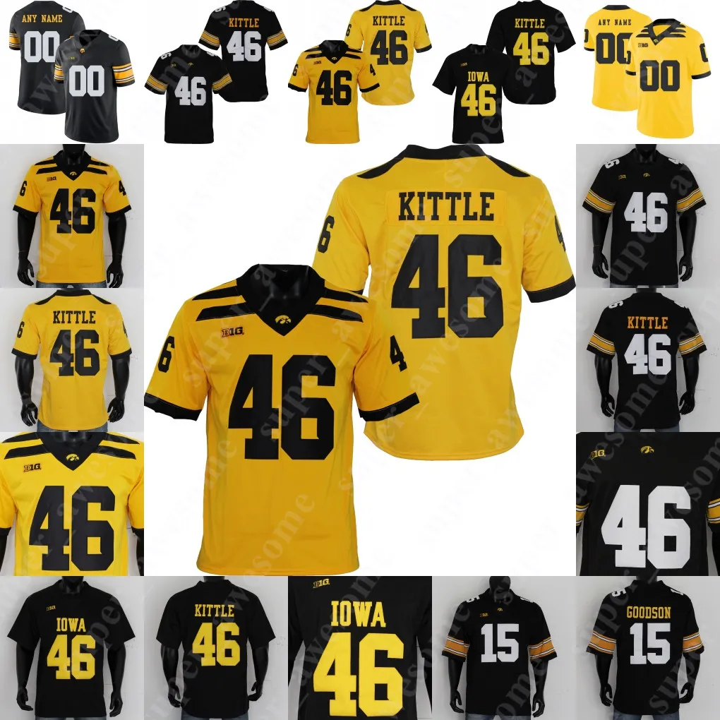 Save Big on Bulk Custom Iowa Hawkeye Football Jersey Iowa Hawkeyes Football  Jersey Tyrone Tracy Jr Monte Pottebaum Ivory Kelly Martin Seth Benson