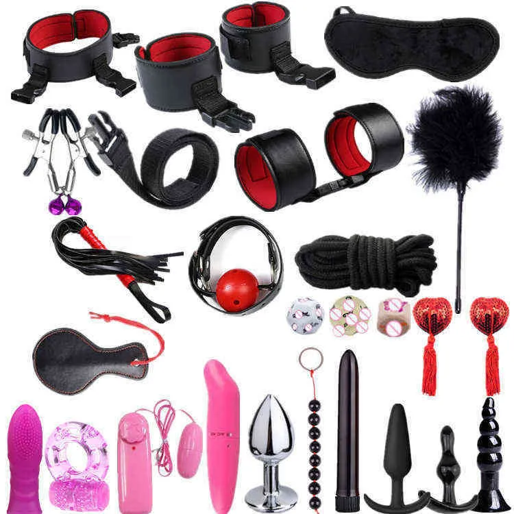 Dropship Leather Sex Toys For Adult Game Erotic BDSM Sex Kits Bondage  Handcuffs Sex Game Whip Gag SM Bdsm Toys Nipple Clamps Adult Toys to Sell  Online at a Lower Price