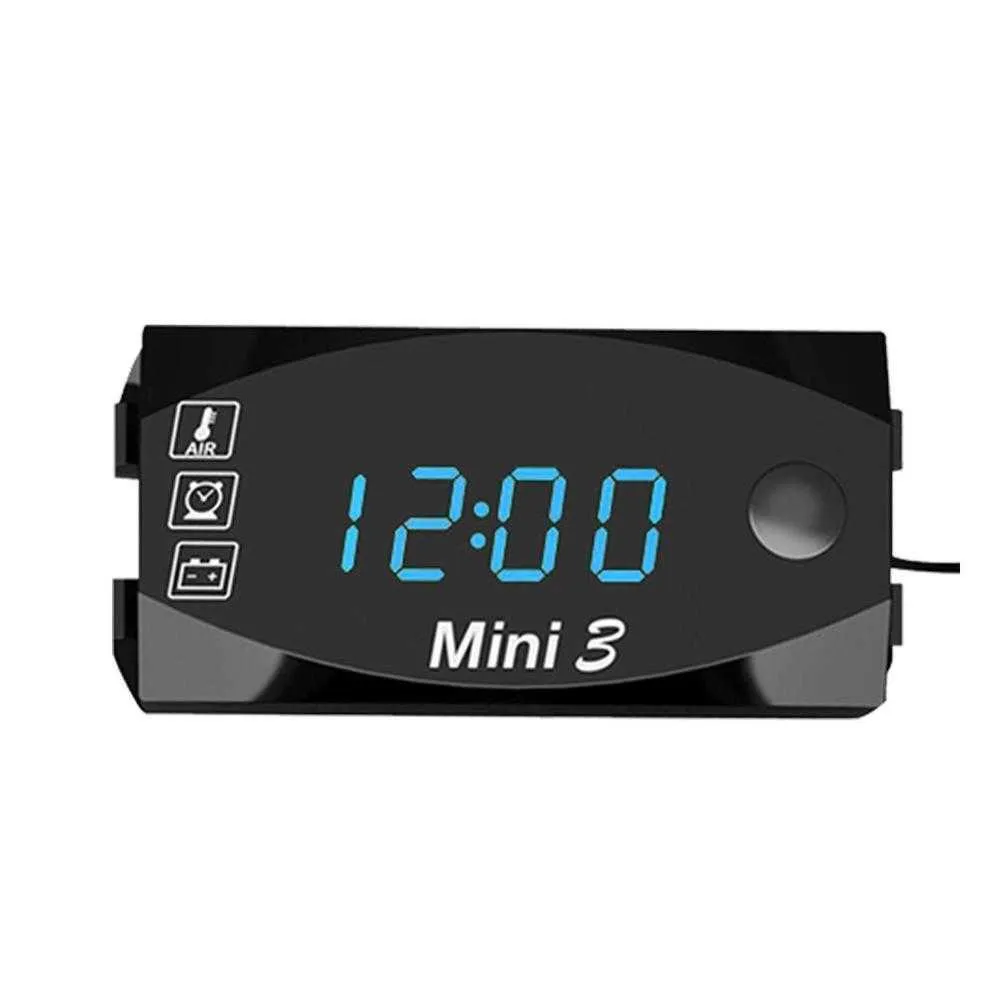 Orologio Digitale Per Moto Impermeabile – 30 Metri, Display Luminoso, Batteria Fino A 2 Anni