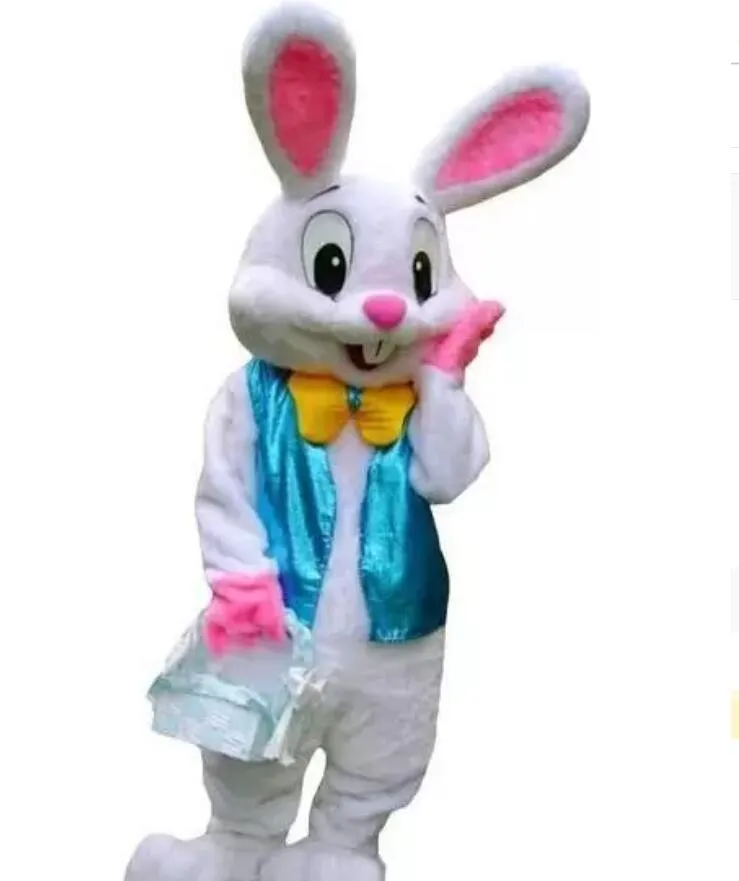 Costume de mascotte de lapin mignon d'Halloween Vente directe d'usine COSTUME DE MASCOTTE DE LAPIN DE PÂQUES PROFESSIONNEL Bugs Lapin Lièvre Adulte Déguisement Costume De Dessin Animé