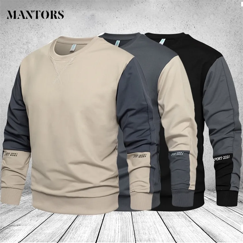 Felpa con cappuccio Felpe da uomo Taglie forti Felpa patchwork moda Abbigliamento sportivo maschile Pullover Hip Hop Streetwear Girocollo Tuta 220217