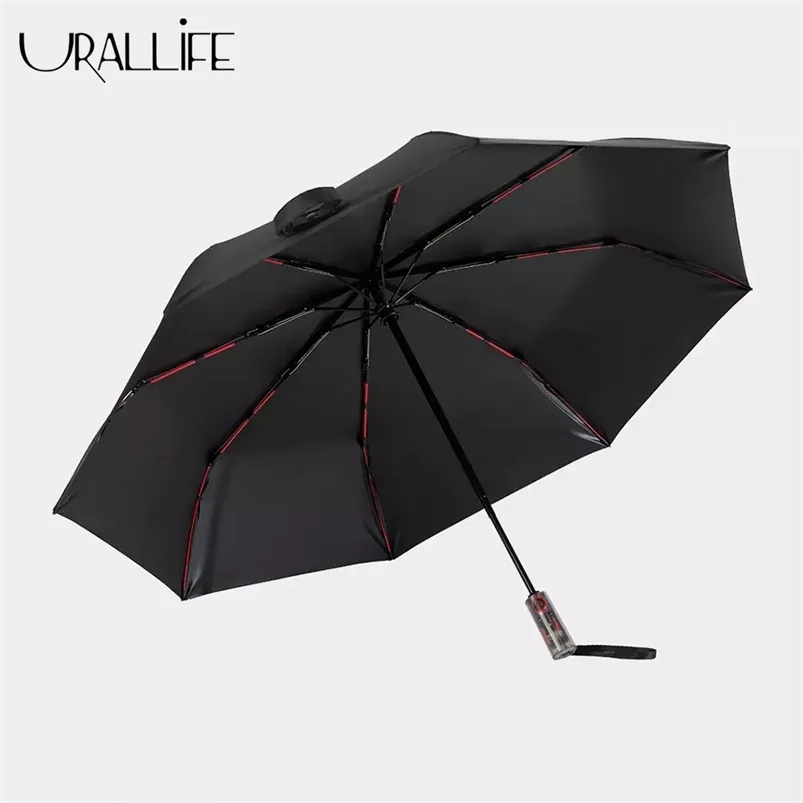 Automatyczny Słoneczny Deszczowy Przezroczysty Ręka Wiatroszczelna Wodoodporna UV Mężczyzna Kobieta Lato Zimowy Składany parasol 201218