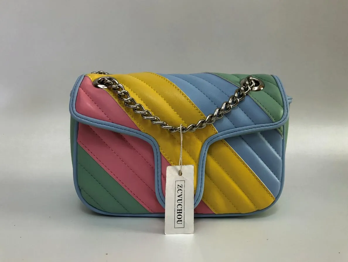 2020 Macaron Fashion Torebki Moda Torby Kobiet Torba Na Ramię Torba Prawdziwej Skóry Znani Marka Crossbody Torba