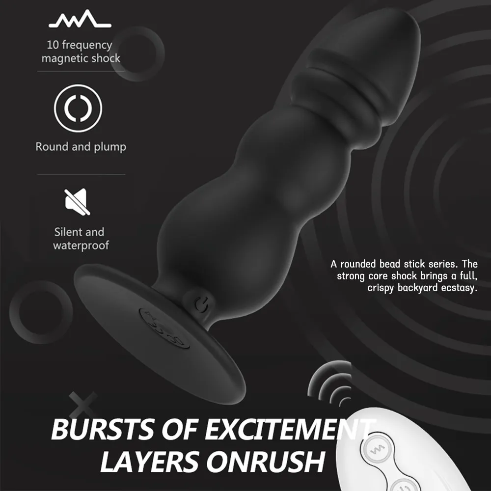 Wireless Remote Dildo Vibrator For Men Prostate Massager Anal Plug Male Masturbator for Man Anus G Spot Vibrator Adult Sex Toys (7)