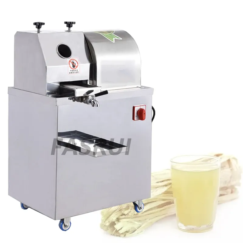 Verticle de aço inoxidável tipo cana-suco de suco de açúcar cana juicer máquina de imprensa máquina de açúcar elétrico