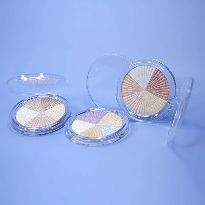 VMAE 2021 Hot Selling 3 Colors Private Label Pigment Face Makeup Pressed Highlighter Pigment Pressed Glow Powder Highlighter Makeup