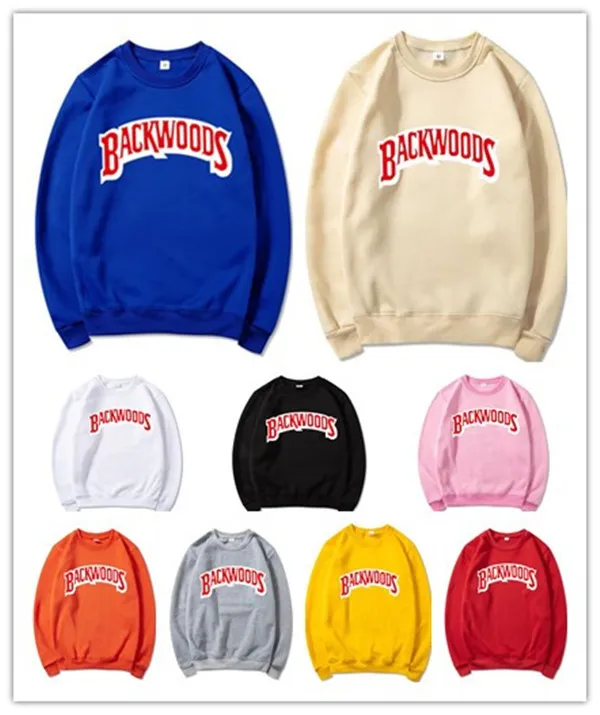 Backwoods Hoodie 개별 록 남성 T 셔츠 스웨터 편지 인쇄 패션 캐주얼 풀오버 스웨터 긴 소매 남자 S-3XL Mens Hoodies