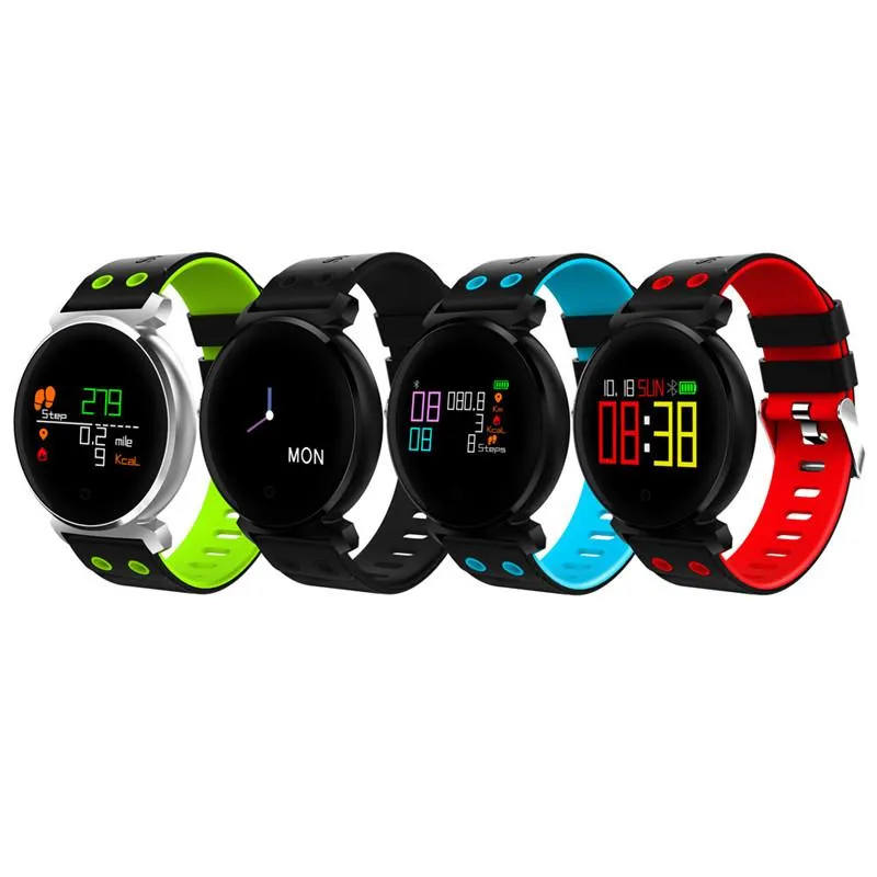 K2 Smart Watch Blutsauerstoff-Blutdruck-Herzfrequenzmesser Bluetooth Smart-Armbanduhr Wasserdichtes Smart-Armband für iPhone Android-Telefon