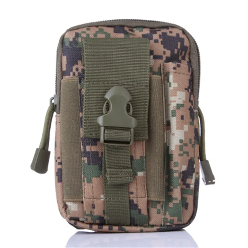 Portable Phone Bag For Man Molle Waist Bag Belt Hanging Package Camouflage Sports Accessories High Quality 7 5js H1