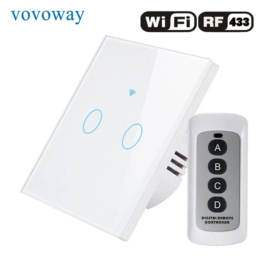 Wireless Remote Light Switch Smart 1 2 3 Gang Capacitive Touch Switch