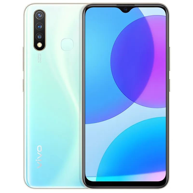 الأصلي Vivo U3 4G LTE الهاتف الخليوي 4 جيجابايت RAM 64GB ROM Snapdragon 675 Octa Core Android 6.53 "ملء الشاشة 16.0MP AI HDR OTG 5000mAh معرف بصمة الوجه الهاتف المحمول الذكية