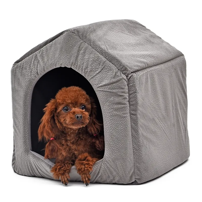 Łóżko dla psa CAMA CACHORRO Soft Dog House Opcja Pet Cat Dog Home Styp 2 kolory czerwony zielony szczeniąt Kennel miękki 201123250n