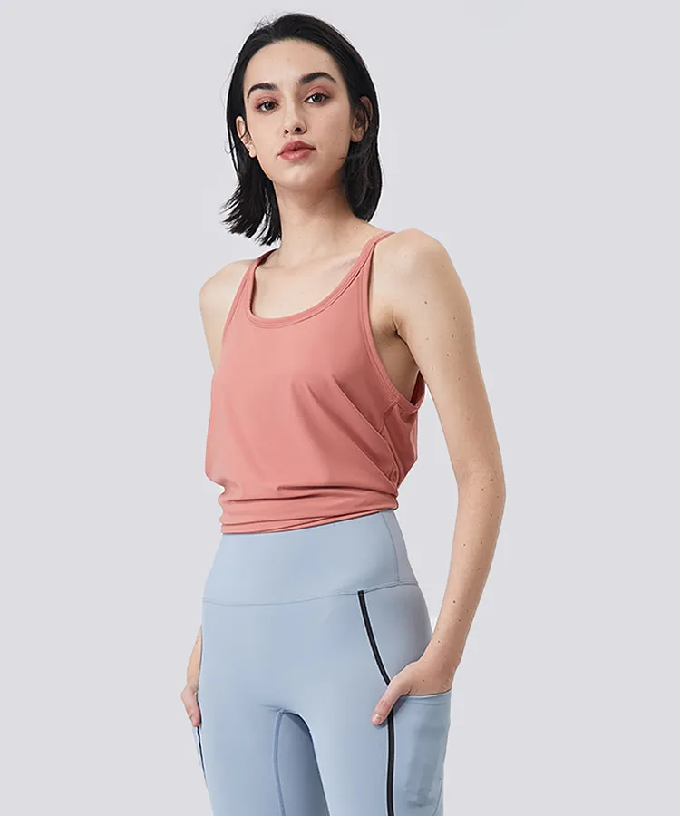 Womens Yoga Vest With Naked Feeling Skin Moisture Absorption And  Perspiration Perfect For Sports, Running, Fitness And Fashion Tanks From  Luyogastar, $16.29