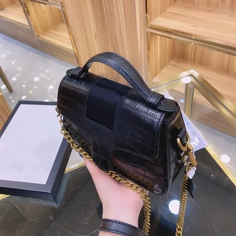 2021 Classic Luxury Designer Runway Shoulder handbag with Diamond Lattice Alligator cross body Fashion bags Black Bags