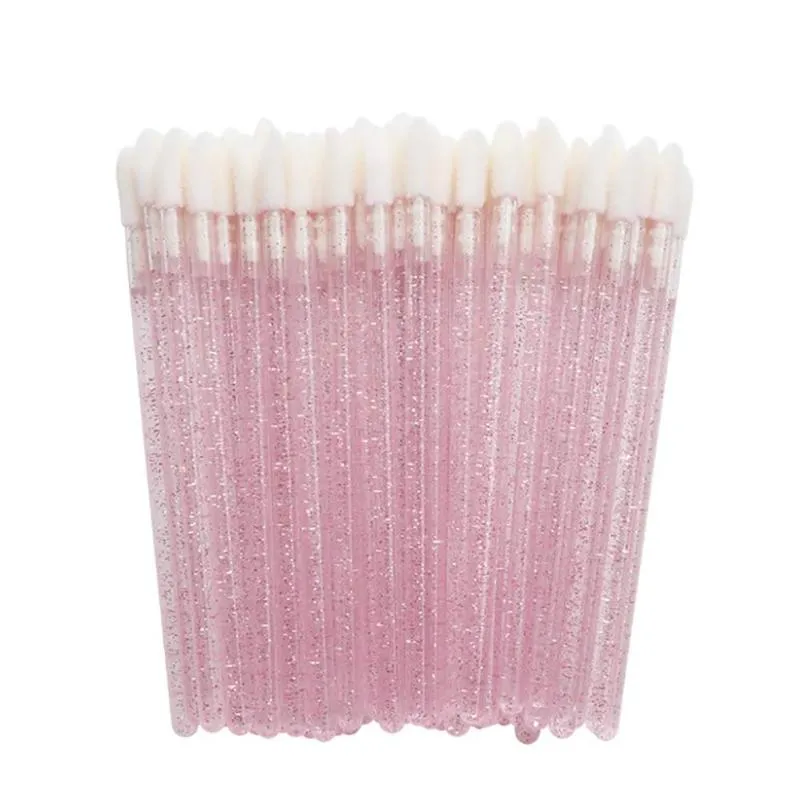 Pinceaux de maquillage jetables en cristal, 1000 pièces, rouge à lèvres, baguettes de brillant, applicateur de fard à paupières, outil à paillettes